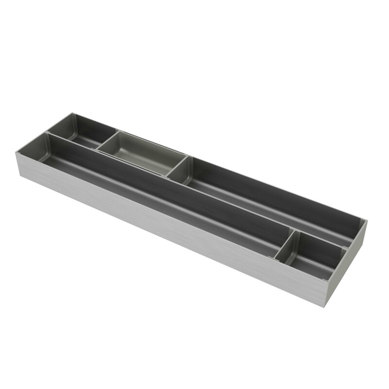 Organizér s 5 priehradkami - hliník Organizér s 5 priehradkami - hliník